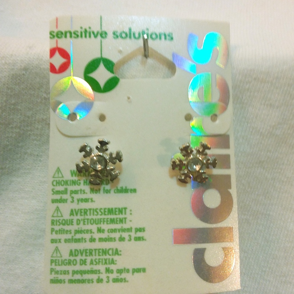 Claire's Snow Flake Earrings